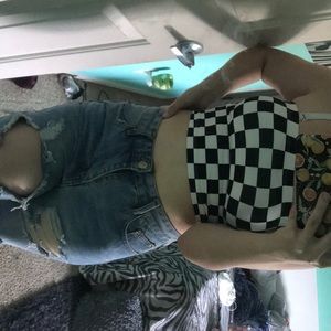 Checkers tube top